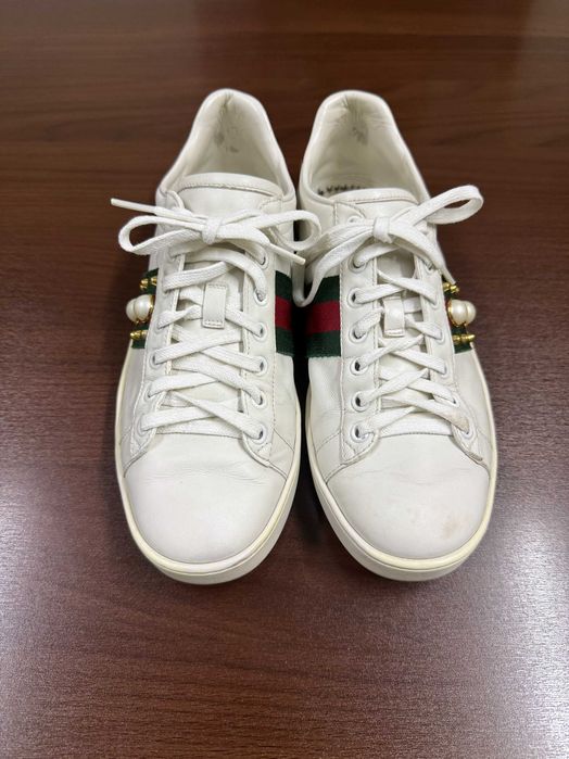 Gucci Ace Studded Tennis Shoes With Spikes ID: 431887 38 04Z