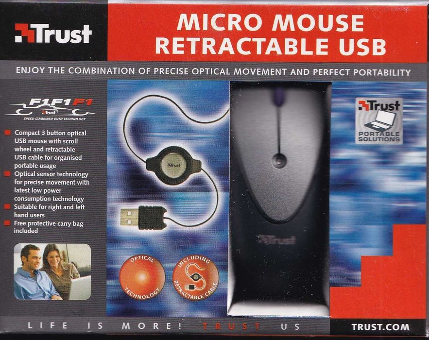 Продавам нова оптична мини мишка с USB конектор