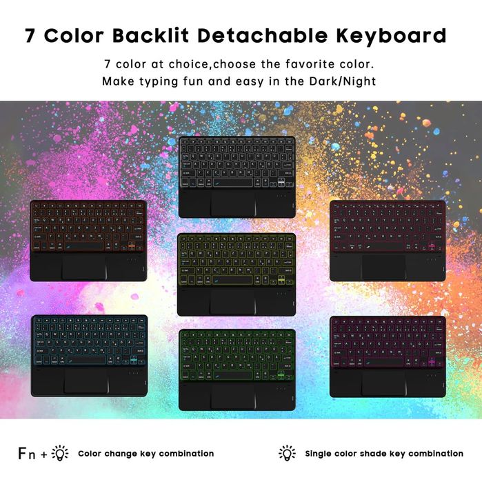 Husa cu tastatura wireless cu touchpad pentru iPad generatia 9 8 7