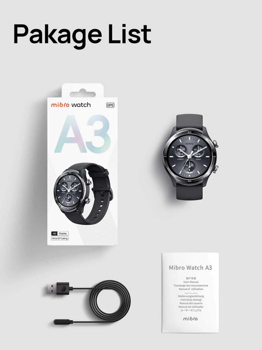 Mibro Watch A3 (Global Version) — Стиль и Функциональность