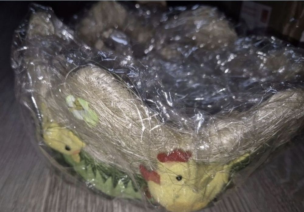 Cosulet decorativ de bucatarie cu pasari Paste