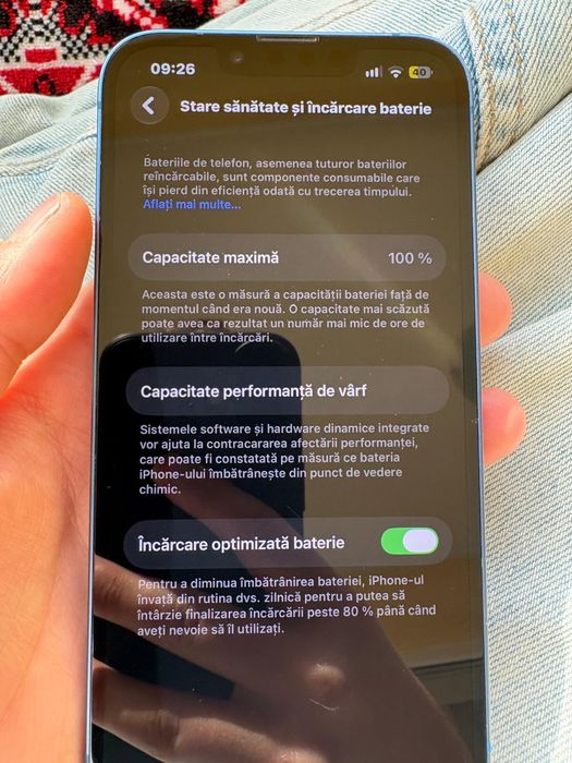 Iphone 13 baterie 100%