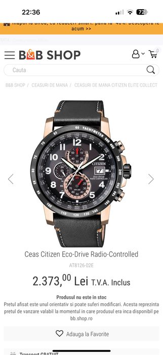 Citizen eco drive radio controled