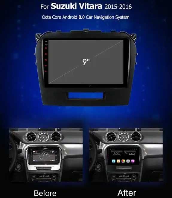 Мултимедия за Suzuki VITARA Двоен дин навигация плеър Android Витара