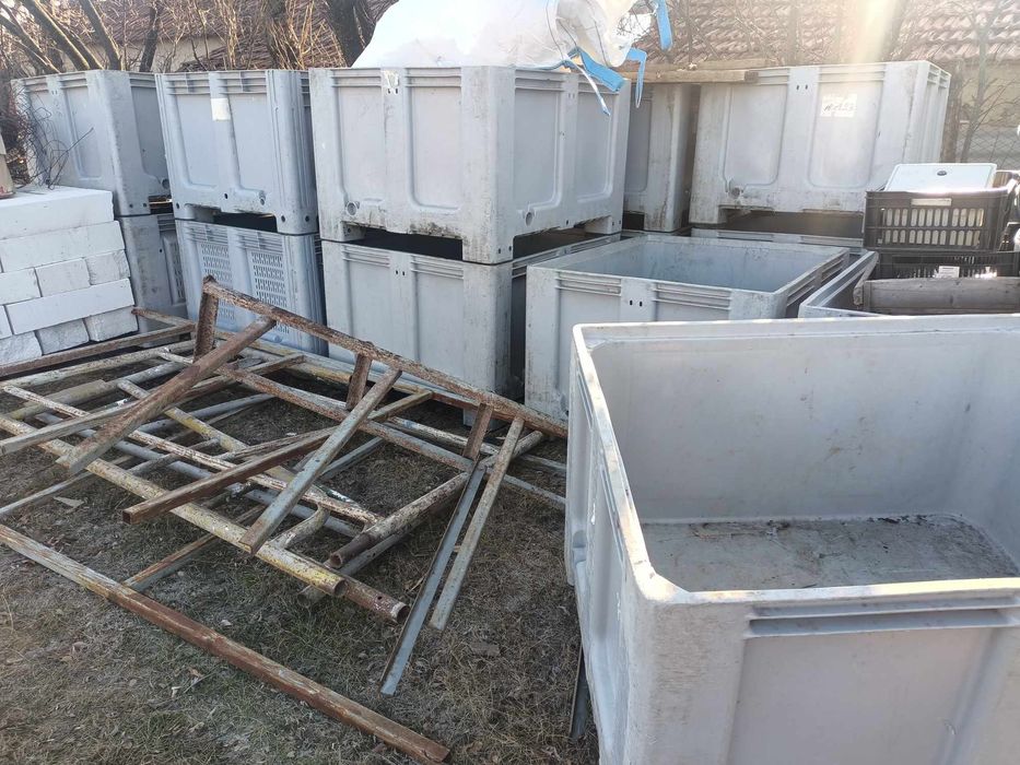 Cutii plastic - Cub - Boxpaleti - Pubelă/Tomberon gunoi