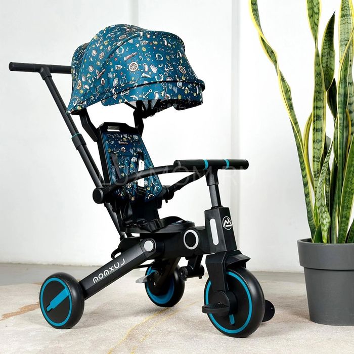 Складная велоколяска трансформер 2в1