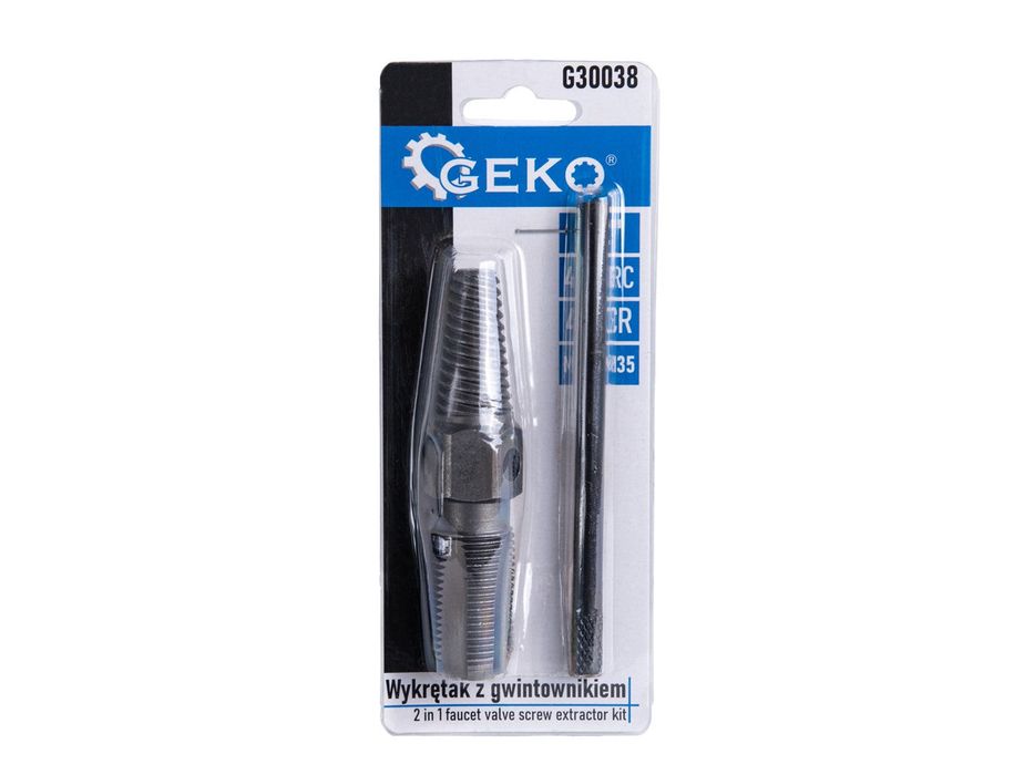 Екстрактор на винтове 1/2" за кранове 2 в 1 geko