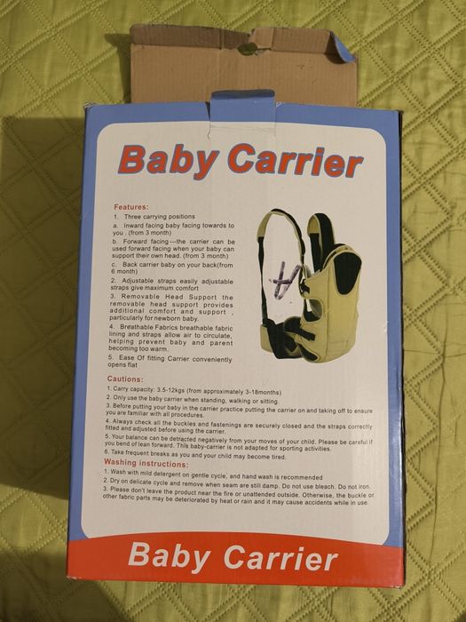 Vând marsupiu pentru bebelusi și ham de siguranță pas cu pas