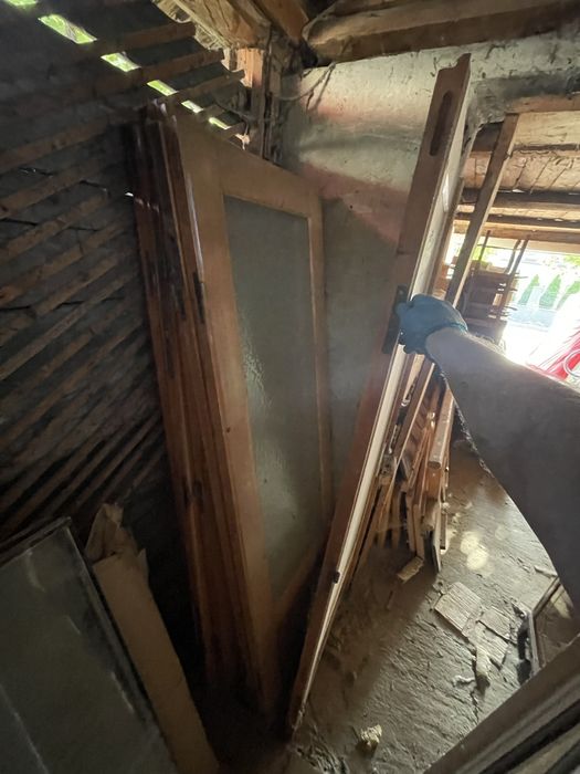 Rama cu sase usi glisanta din lemn masiv (brad)