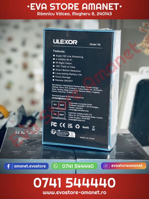 4K Mini Spy Camera Ascunsa Ulexor R8 2.4G/5G WiFi Wireless