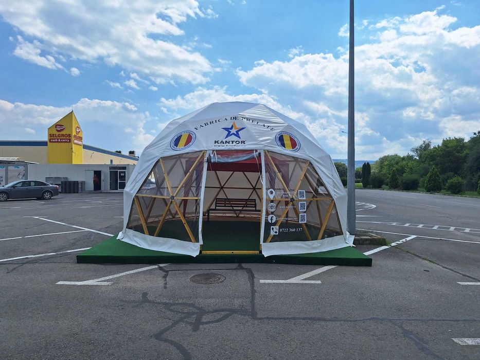 Vand dom geodezi din lemn. Diametru 6m x înălțime 3,9m