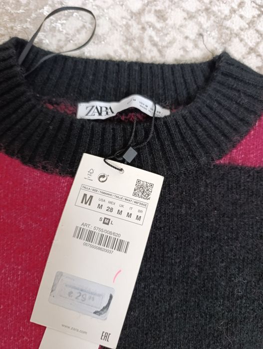 Pulover gros și călduros Zara M amestec lana