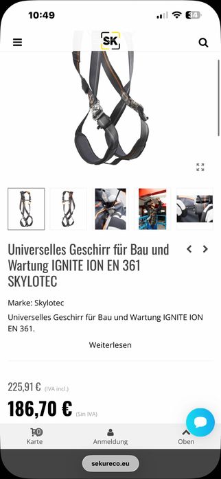 Set Ham si sistem amortizare Alpinism SKYLOTEC