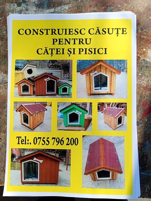 Cusca căsuța câine pisica. Transport gratuit