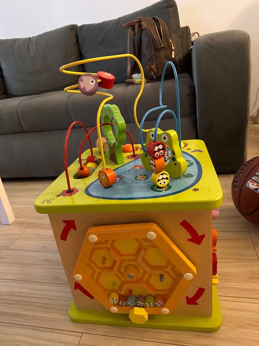 Jucărie din lemn pt stimularea motricității 12m+