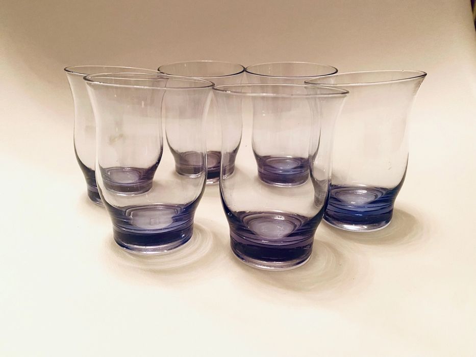 стаканчики сиреневое стекло