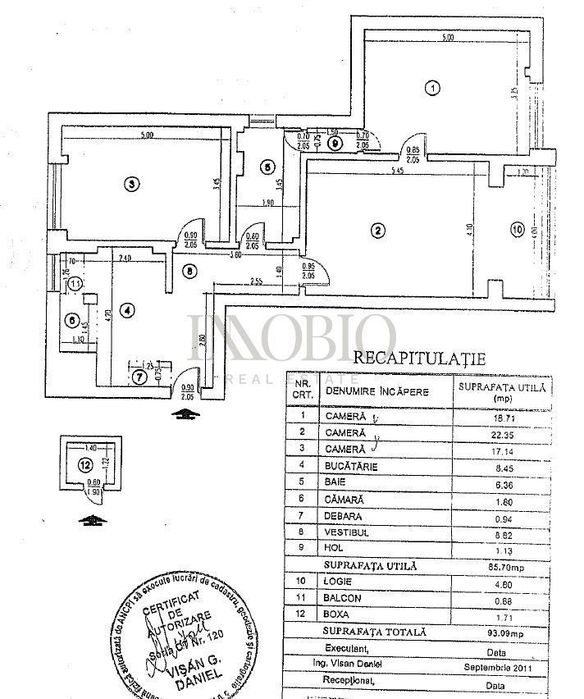 Apartament 3 camere de vânzare | Calea Victoriei | Vedere către Muzeu