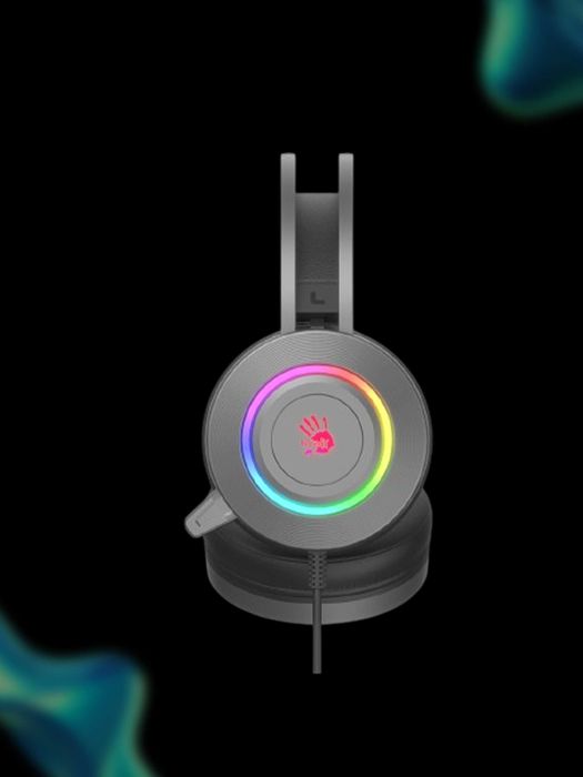 Проводные игровые наушники с RGB-подсветкой