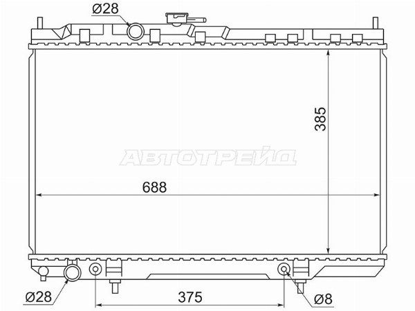 Радиатор Nissan Almera classic