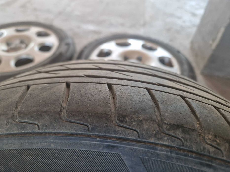 Set 4 jante aliaj originale Audi A4 16" + 4 anvelope Laufenn 205/55 R16