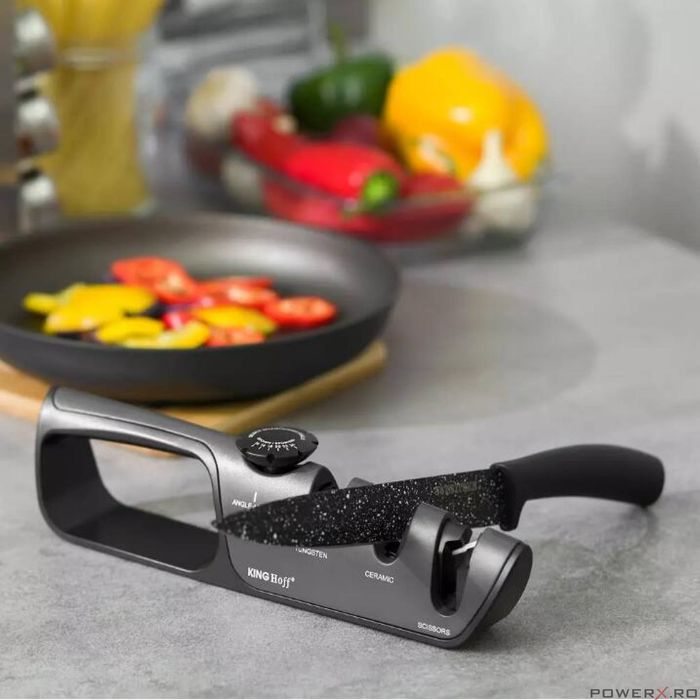 Dispozitiv ascutit cutite, manual, ascutitor, profesional, KingHoff