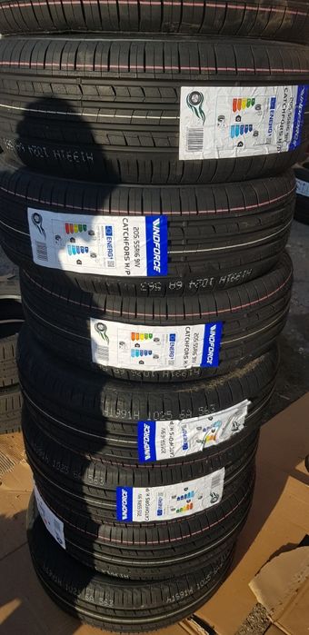 НОВИ ЛЕТНИ-16цола-205/55-1бр.-98лв."WINDFORS "с монтаж и баланс