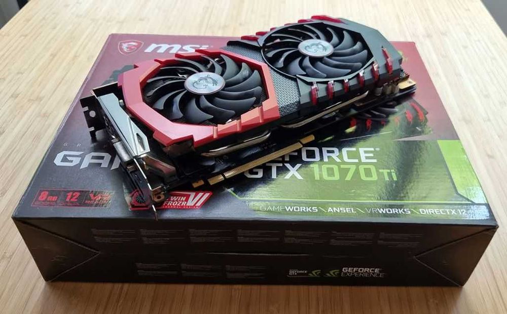 MSI GeForce GTX 1070 Ti Gaming  8GB GDDR5 256bit 12 месеца гаранция.
