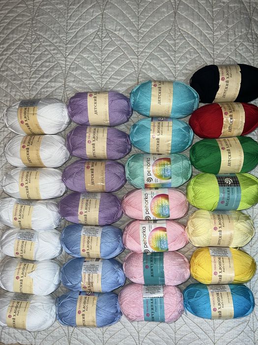 Пряжа, разных производителей, расцветок