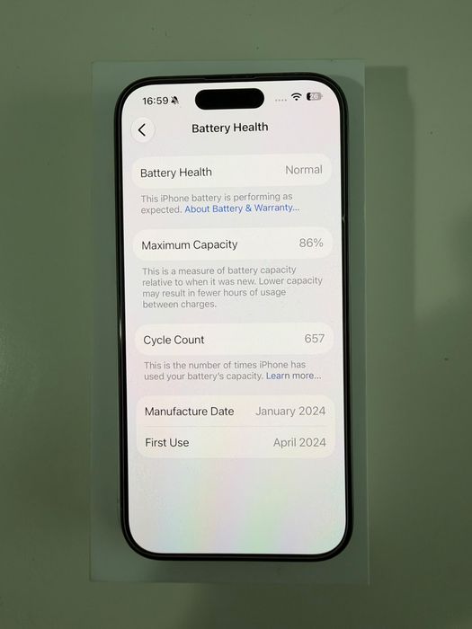 Iphone 15 Pro, Natural Titanium, 128 gb, neverlocked