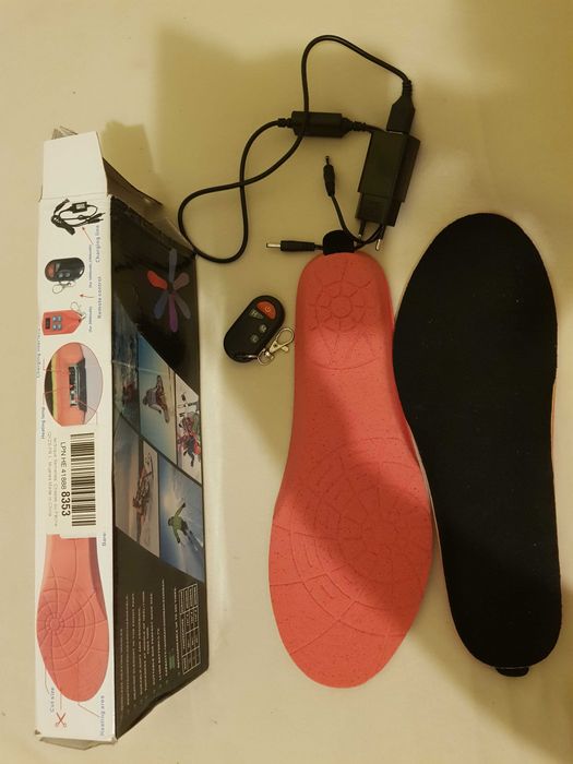 wireleless heating insoles cu telecomanda,la cutie,nefolosite