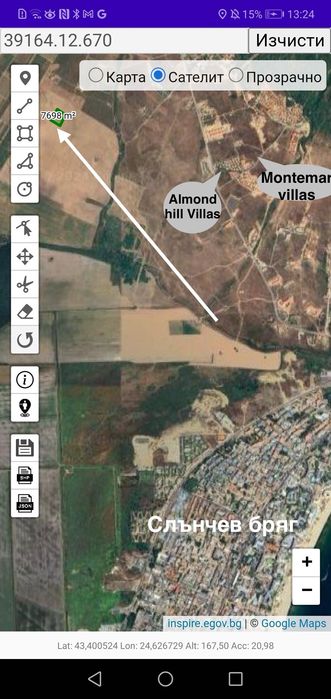 Продава се Земеделски имот в Несебър -  кв.м за 9617 €/дка - Снимка #2