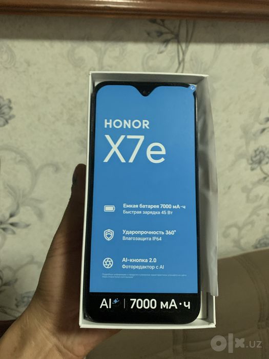 HONORX7e. Сотилади Янги телефон 6 гб 128