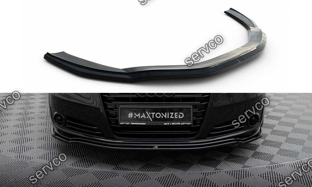 Prelungire splitter bara fata Audi A8 D4 2009-2017 v1 - Maxton Design