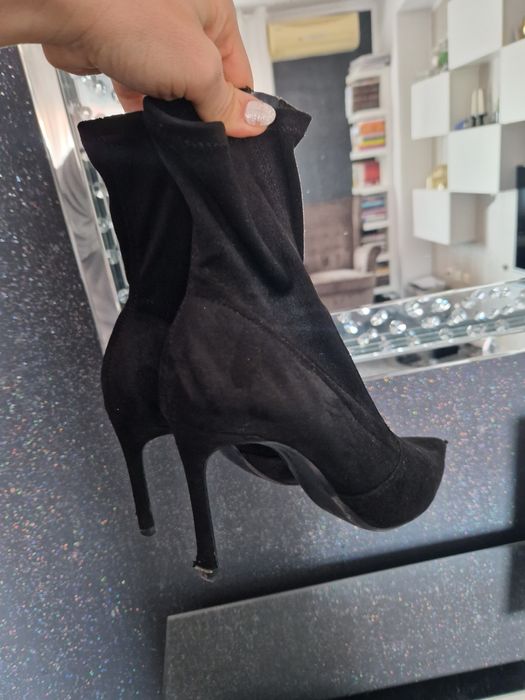 Botine negre Zara