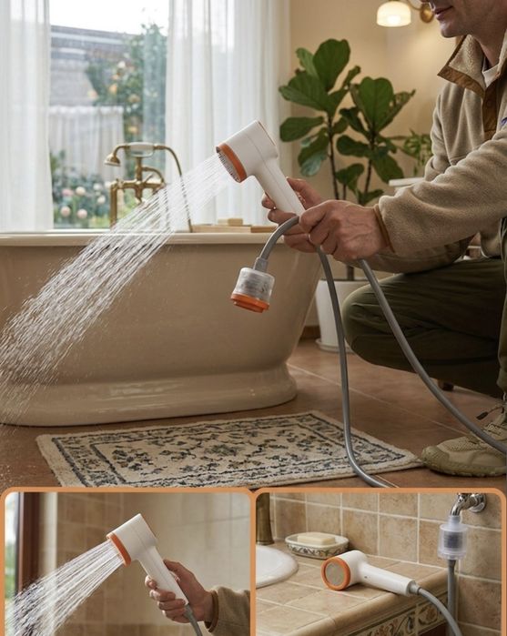 Преносим душ за баня, кухня или балкон