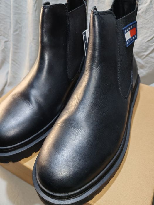 Удобни мъжки боти от естествена кожа TOMMY JEANS №44