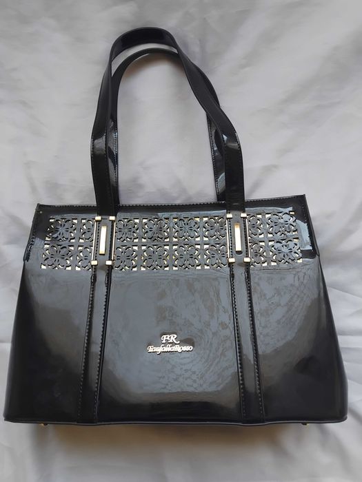 Farfalla Rosso 100% оригинална черна дамска чанта