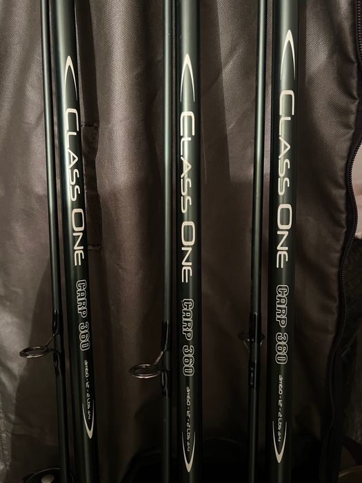 Комплект 3 пръчки 1 макара и калъф с три отделения