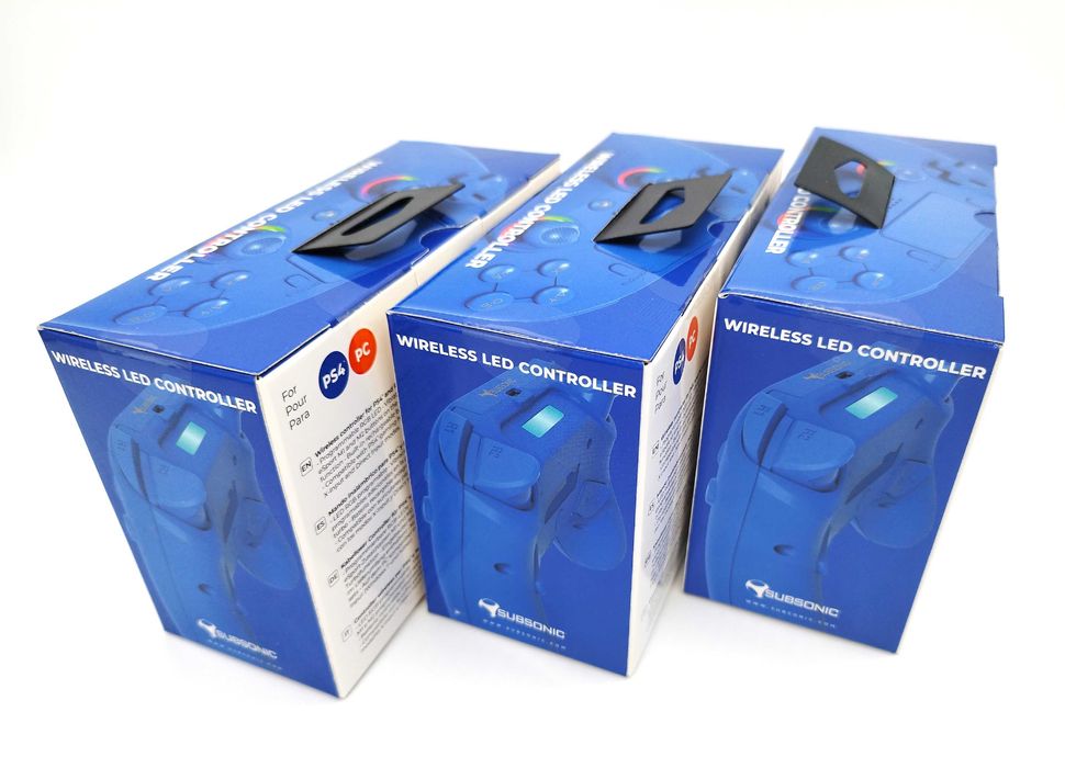 Чисто НОВИ Безжични контролери Subsonic - LED/ за PS4 и PC