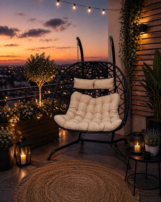 Fotoliu Suspendat, scaun agățat, balansoar ,2 Persoana ,Super Calitate