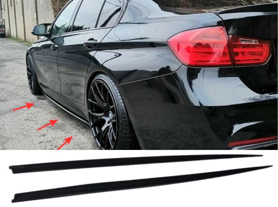 Добавки за Прагове BMW БМВ F30 F31 M-Performance – Черен гланц НА СКЛАД!