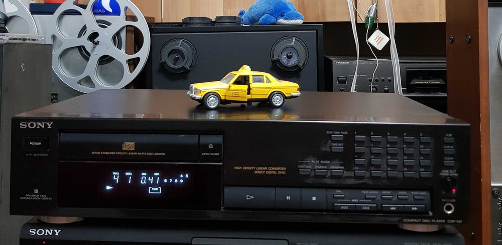 Compact Disc Deck Audio Stereo Vintage SONY CDP 591 BLACK