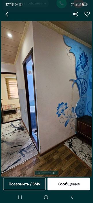 Ижарага 1 хонали квартира Берилади