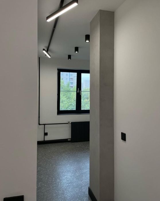 Левкас. Шпаклевка.  Покраска стен и потолков. Покраска краскопультом.