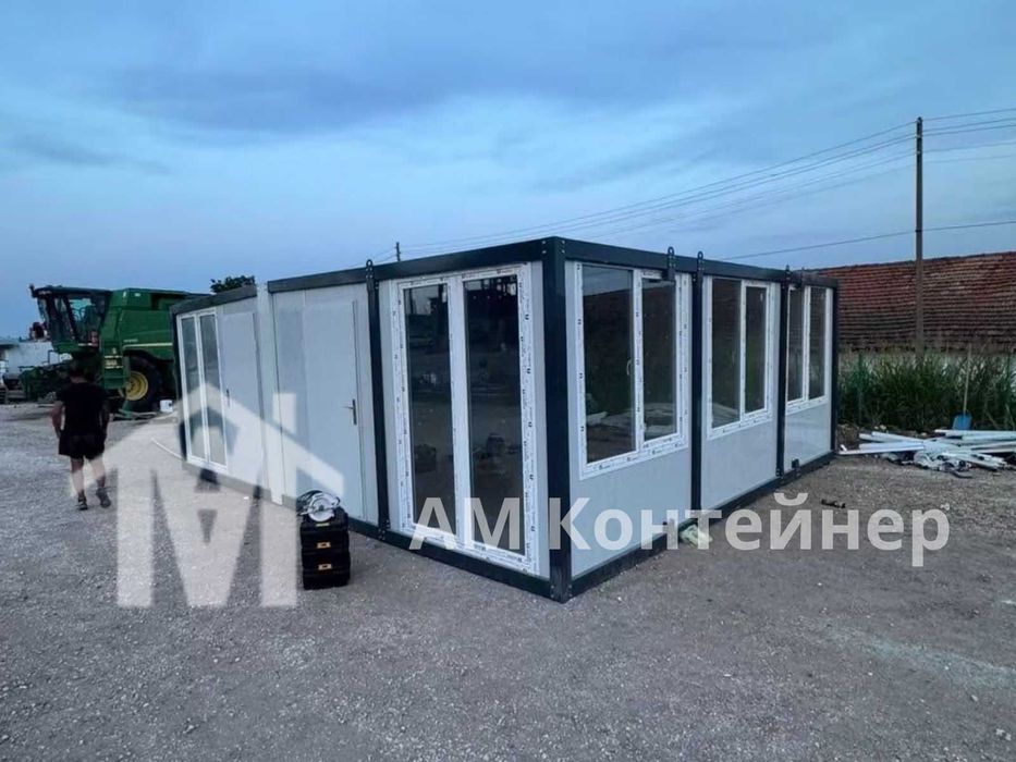 Големи модулни контейнери нови, по поръчка за офиси и жилища ,складове, бунгала, фургони за временно настаняване.