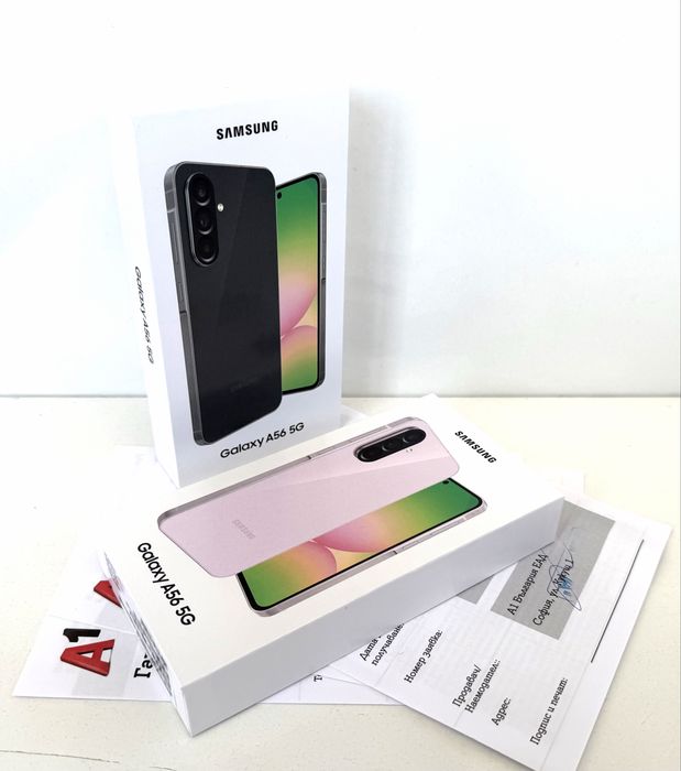 НОВ! Samsung Galaxy A56 5G 256GB Graphite / Pink 2г.Гаранция!