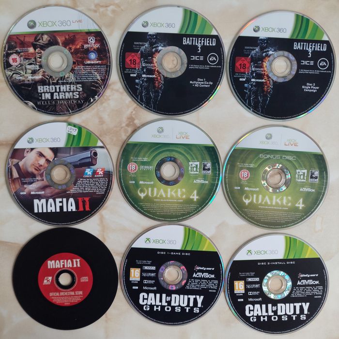 [Xbox360] Vând 39 discuri cu jocuri originale pentru Xbox 360 //poze reale