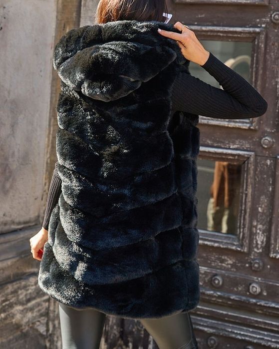 Vestă damă îmblănită