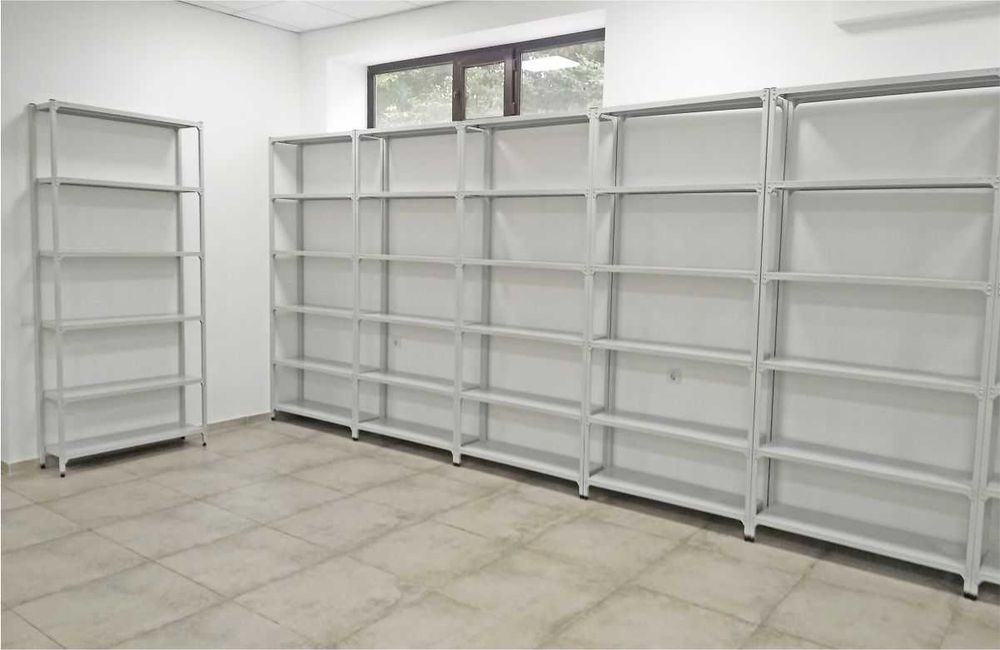 Металлические полочные стеллажи, полочные архивные стеллажи