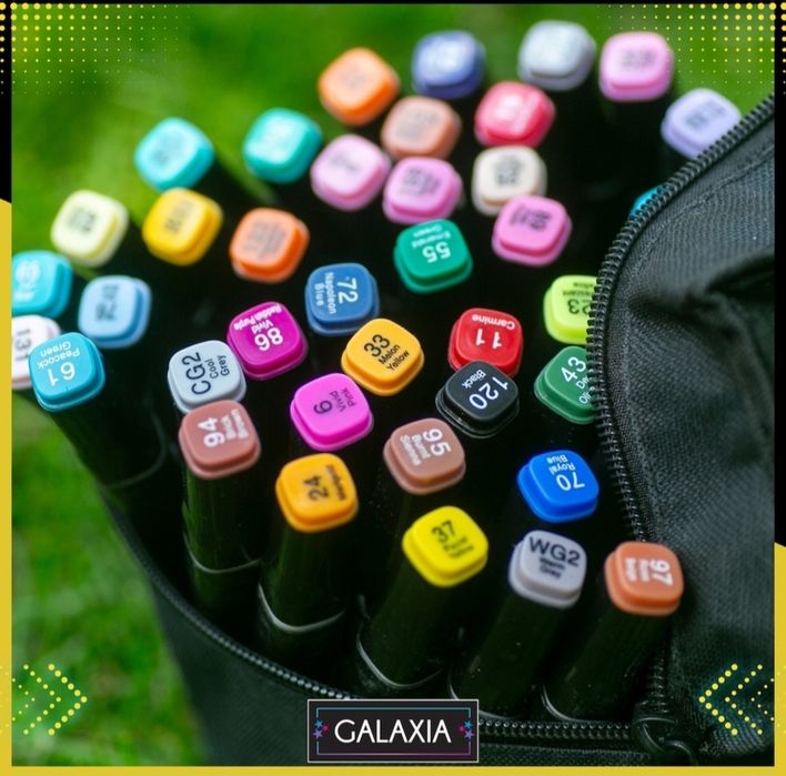 Set markere in gentuta 60 culori